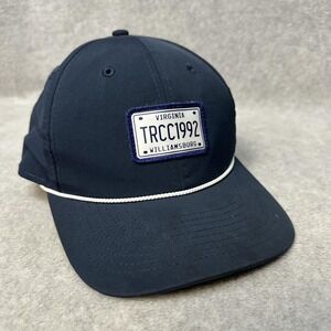 Imperial Williamsburg‎ Virginia Hat Cap Snap Back Navy Blue Patch Rope Mens Golf